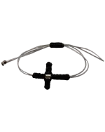 Βραχιόλι χειροποίητο μακραμέ “σταυρός” - Image 5