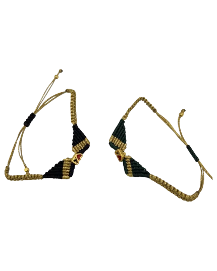 Χειροποίητο βραχιόλι μακραμέ “φτερά”