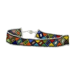 Κολιέ choker ethnic African χειροποίητο με χάνδρες