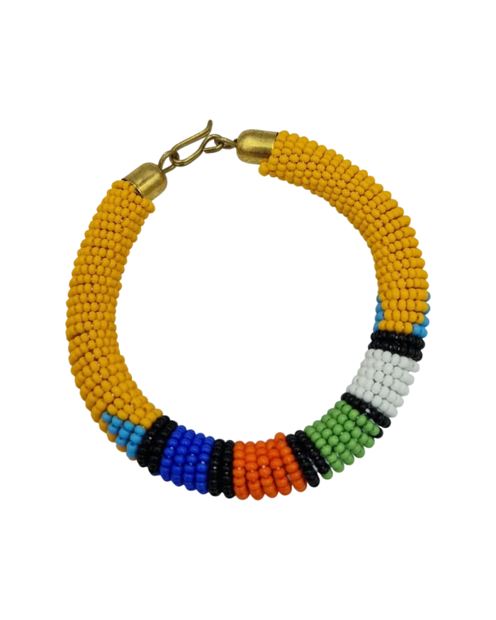Βραχιόλι χειροποίητο ethnic African με χάνδρες - Image 3