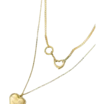 Κολιέ απο χάλυβα τιτανίου “καρδιά”