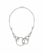 Κολιέ χειροποίητο επάργυρο boho