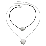 Κολιέ σετ των 2 απο ανοξείδωτο ατσάλι