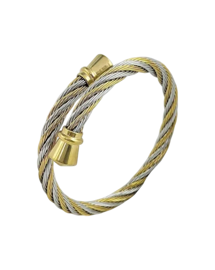 Βραχιόλι χειροπέδα απο ανοξείδωτο ατσάλι