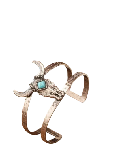 Βραχιόλι χειροπέδα με τυρκουάζ ethnic boho