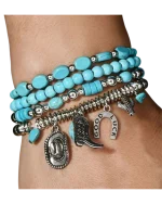 Βραχιόλι σέτ των 4 ethnic boho - Image 2