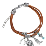 Βραχιόλι δερμάτινο ethnic boho