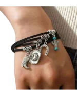 Βραχιόλι δερμάτινο ethnic boho - Image 3