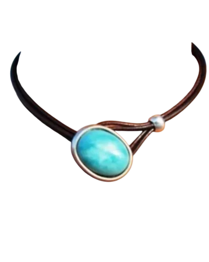 Κολιέ με τυρκουάζ boho