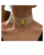 Κολιέ choker απο δαντέλα - Image 3