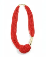 Κολιέ με χάνδρες σε πολλαπλές σειρές boho