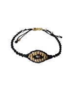 Βραχιόλι ματάκι μακραμέ χειροποίητο - Image 4