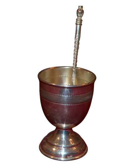 Διακοσμητικό ασημένιο αυγοθήκη vintage