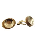 Μανικετόκουμπα ασημένια-επιχρυσωμένα vintage - Image 3