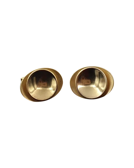 Μανικετόκουμπα ασημένια-επιχρυσωμένα vintage