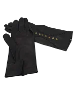Γάντια δερμάτινα μαύρα - Image 3
