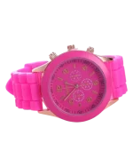 Ρολόι quartz Geneva με λουράκι σιλικόνης σε διάφορα χρώματα - Image 2