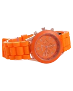 Ρολόι quartz Geneva με λουράκι σιλικόνης σε διάφορα χρώματα - Image 6