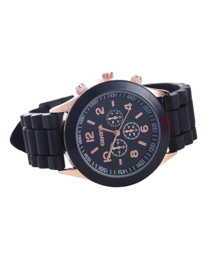 Ρολόι quartz Geneva με λουράκι σιλικόνης σε διάφορα χρώματα - Image 7