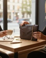 Τσάντα φάκελος δερμάτινη CHARLES JOURDAN αυθεντική vintage - Image 7