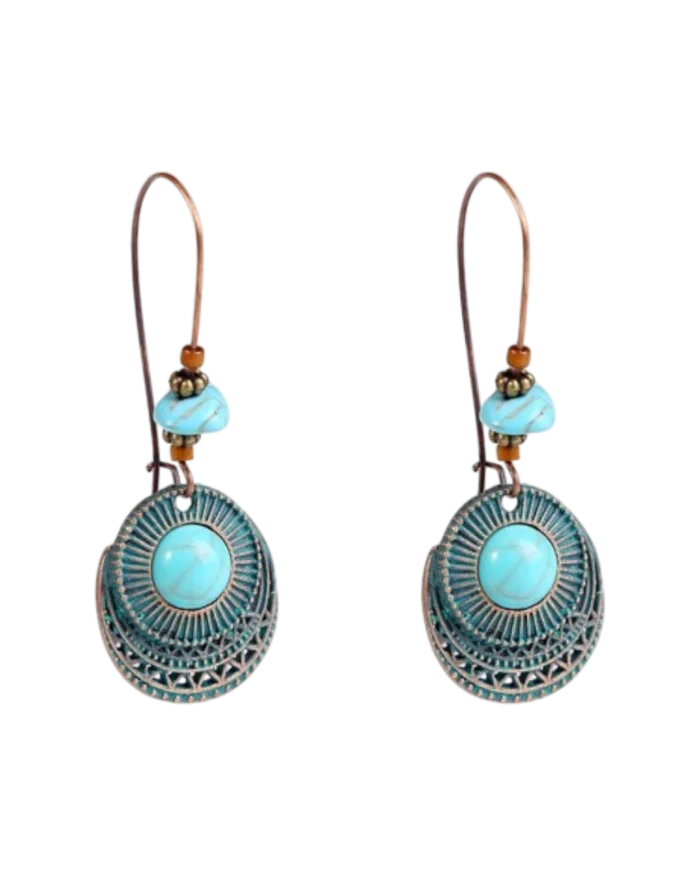Σκουλαρίκια μπρονζέ ethnic-boho - Image 2