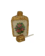 Μπουκαλάκι αρώματος Αυστρίας με κέντημα petit point filigree vintage - Image 3