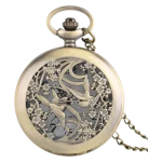 Ρολόι κρεμαστό λαιμού τύπου ρετρό μπρονζέ