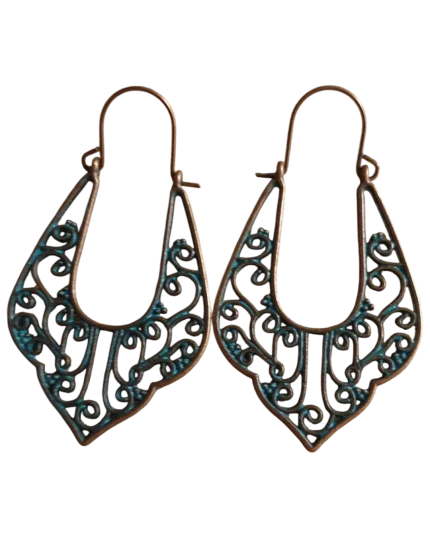 Σκουλαρίκια μπρονζέ έθνικ-boho