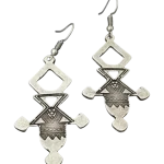 Σκουλαρίκια χειροποίητα επάργυρα ethnic boho tribal
