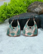 Σκουλαρίκια μπρονζέ ethnic boho - Image 2