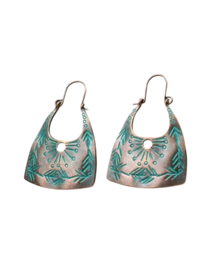 Σκουλαρίκια μπρονζέ ethnic boho