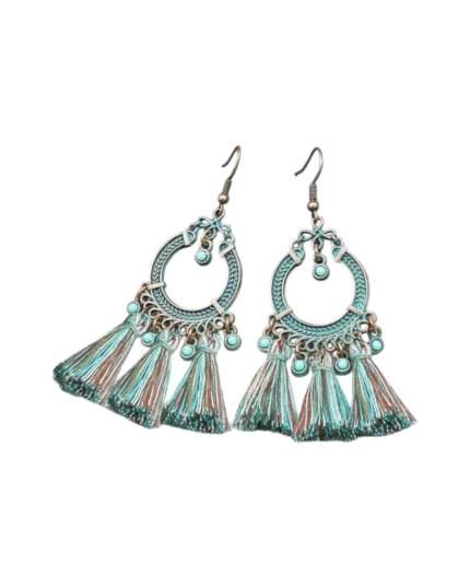 Σκουλαρίκια μπρονζέ ethnic boho