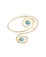 Βραχιόλι μπράτσου με τυρκουάζ ethnic boho