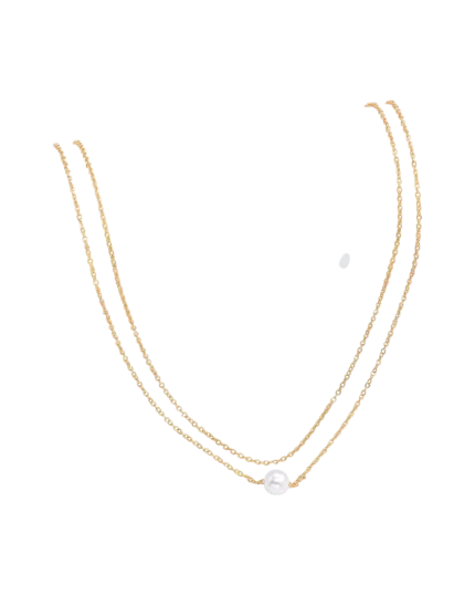 Αλυσίδα σώματος διπλή με πέρλα boho