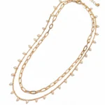 Αλυσίδα μέσης διπλή με περλίτσες boho