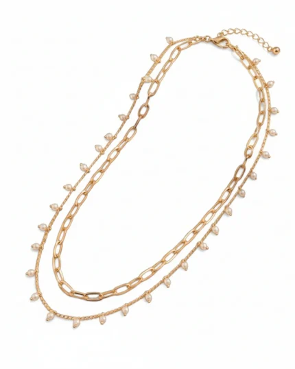 Αλυσίδα μέσης διπλή με περλίτσες boho