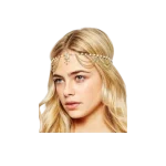 Αλυσίδα κεφαλιού με περλίτσες και στράς ethnic boho