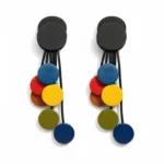 Σκουλαρίκια σιλικόνης πολύχρωμα boho