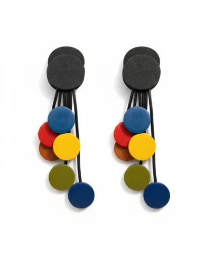 Σκουλαρίκια σιλικόνης πολύχρωμα boho