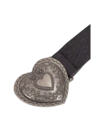 Ζώνη απο PU δέρμα με “καρδιά” μεταλλική αγκράφα - Image 3