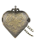 Ρολόι κρεμαστό λαιμού τυπου ρετρό μπρονζέ - Image 2