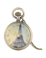 Ρολόι κρεμαστό λαιμού τυπου ρετρό μπρονζέ