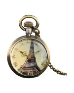 Ρολόι κρεμαστό λαιμού τυπου ρετρό μπρονζέ - Image 3