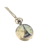 Ρολόι κρεμαστό λαιμού τυπου ρετρό μπρονζέ - Image 4