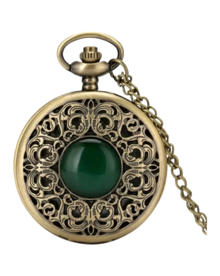 Ρολόι κρεμαστό λαιμού τυπου ρετρό μπρονζέ