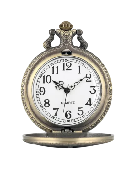 Ρολόι κρεμαστό λαιμού τυπου ρετρό μπρονζέ