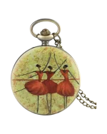 Ρολόι κρεμαστό λαιμού τυπου ρετρό μπρονζέ