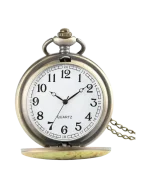 Ρολόι κρεμαστό λαιμού τυπου ρετρό μπρονζέ - Image 2