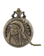 Ρολόι κρεμαστό λαιμού τυπου ρετρό μπρονζέ