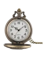 Ρολόι κρεμαστό λαιμού τυπου ρετρό μπρονζέ - Image 2